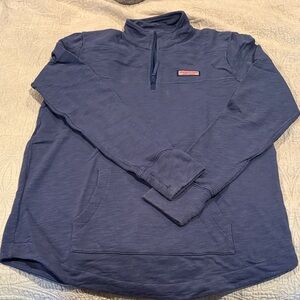 Vineyard Vines Blue Quarter-Zip Pullover